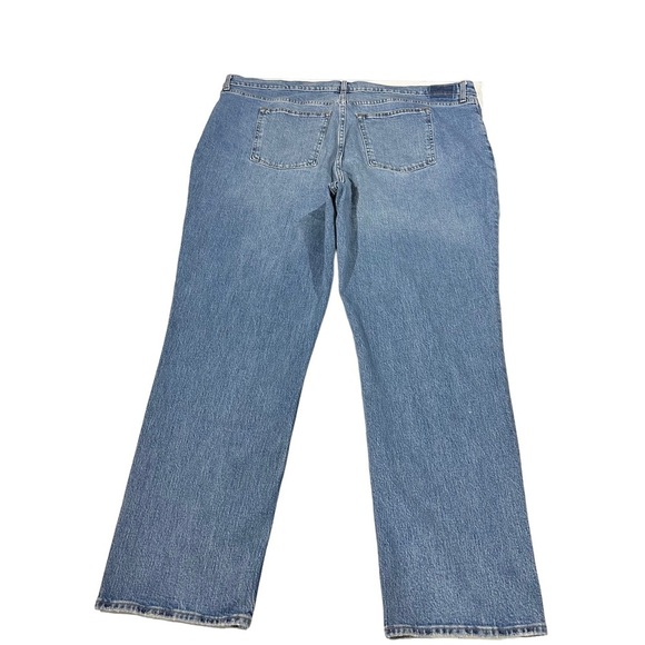 Abercrombie Fitch Curve Love Line 90s Straight Light Wash Jeans Sz 37/24WL NWT - Picture 11 of 12